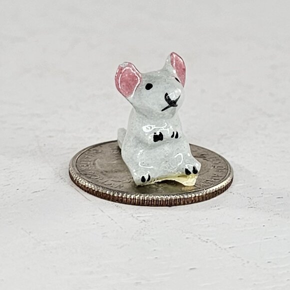 Hagen Renaker Mouse Mice Rat Miniature Figurine HTF Blind Mold Variation - Picture 3 of 8